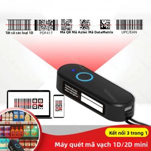 Máy Quét Mã QR 1D Mini Bluetooth/USB Có Dây/không Dây PDF417 EAN13 Đầu Đọc Hình Ảnh CMOS Ma Trận Dữ Liệu Để Quét Mã Vạch Di Động