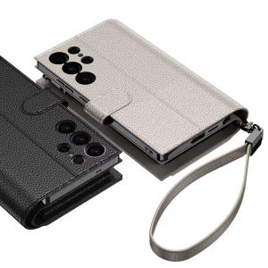 Wallet Skin-friendly Card Slot Magnetic Flip Leather Case For Samsung Galaxy S24 Ultra S23 S25 Ultra Cover Leather Case For Samsung Galaxy S24 S23 S25 Ultra Funda Flip Wallet Cover Book Case Flip Leather Case for Samsung S25Ultra S24Ultra S23Ultra Case