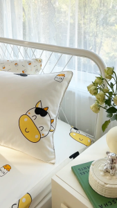 [FineLivin] [SINGLE/SUPER SINGLE] | Kids Bedsheets |100% Pure Cotton| Fitted Bedsheet/Quilt Cover[J-4]