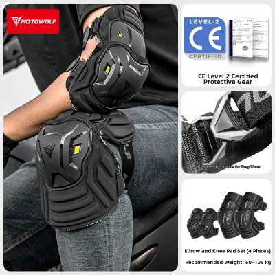 MOTOWOLF | Fall Prevention Knee and Elbow Pads Summer Riding Gear
