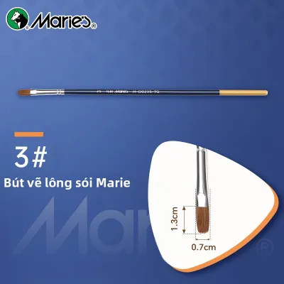 Marie’s | Bộ Cọ Họa Sĩ Sinh Viên Nylon Dùng cho Màu Nước Màu Dầu Màu Acrylic Cọ Lông Vịt Đầu Tròn Vẽ Đường