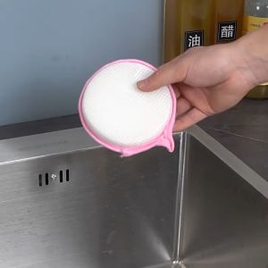 ฟองน้ำล้างจาน 2 ด้าน ฟองน้ำ2in1 มีฝอยขัดในตัว ล้าง/ขัด/เช็ด/ถูกราคา 1 ชิ้น พร้อมส่ง