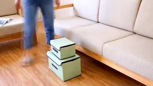 VIDKHSY Store’s 2in1 Foldable Storage Box Organizer: Keep Your Home Neat & Space-Saving