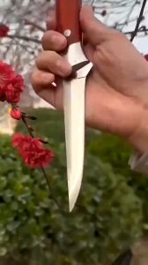 Professional Chef Stainless Steel Boning Knife with Leather Sheath for Meat & Fish Filleting