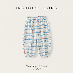 insbobo | Quần Hè Dài Chống Muỗi Hình Cartoon Ôm Body