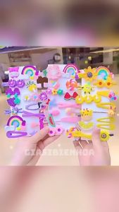 Set Kẹp Tóc Nhiều Hình Dễ Thương Cho Bé Gái