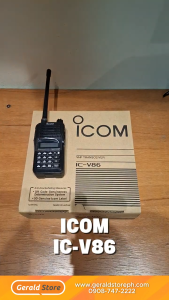 Genuine ICOM V86 VHF 7 Watts Water Dust and Shock Resistant Two Way Radio - GeraldStorePH