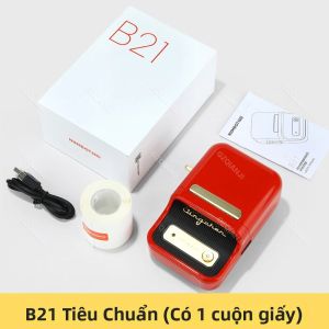 Niimbot B21 Di Động Nhiệt Nhãn Dán Máy In Bluetooth Không Dây Mã Vạch Quần Áo Trang Sức Cửa Hàng Thực Phẩm In Máy Làm