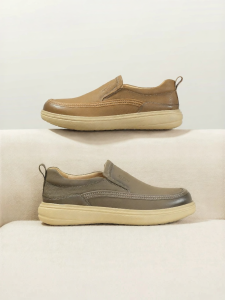 Reddragonfly | Autumn New Mens Slip-On Thick Sole Leather Shoes