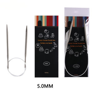 Bộ Kim Đan Tròn 40/65/80/100/120cm Với Kim Móc Thép Không Gỉ 2.0-10.0mm Dụng Cụ Đan Móc Len Tự Làm