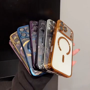 【🔥SG🔥】RICHMENTMALL Magnetic Transparent Case for iPhone 18 Pro Max iPhone 18 Pro Plating Wireless Charge Clear Cover For iPhone 18 Pro Max