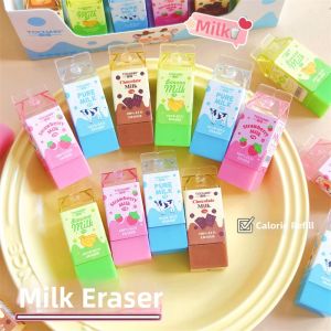 TUQIANG | Milk Box Designed Cute Eraser For Students