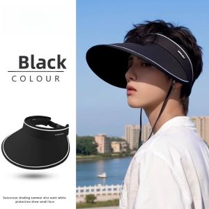 Mens Outdoor Sun Protection Hat Large Brim UV Protection Sun Hat New 2025 Fashionable Summer Cap for Hiking And Travel