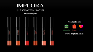 IMP- IMPLORA LIP CRAYON SATIN ( 3.5 ) - Lipstik Gloss Satin Finish Light Tekstur Moist Tahan Lama