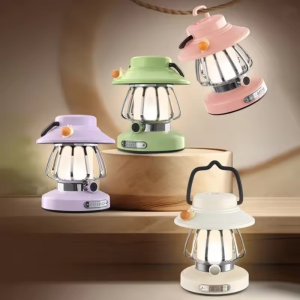 Cartoon Snail Retro Portable Hanging Camping Night Lamp USB Charging Camping Light Decoration Light For Courtyard Camping