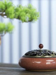 Lọ Đốt Trầm Gốm Sứ Ge Kiln Kèm Giá Đỡ Nhang Muỗi Kèm Nhang Muỗi 12 Giờ Khay Đựng Tàn Thuốc Bằng Bông Chống Cháy Dùng Trong Gia Đình