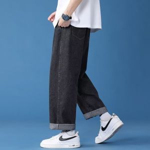 JIFANPAUL | Quần Jeans Phong Cách Đường Phố Mỹ cho Nam Dáng Rộng Đùi Rộng