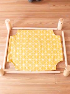 Ga giường_tấm vải thay thế giường võng bằng khung gỗ hình chữ nhật cho Chó Mèo (mẫu mới) - Hara Pet Store