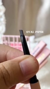 SANIYE Cokelat Pensil Alis Super Halus Merah Jambu Eyebrow Pencil Tahan Lama 3 Warna M335