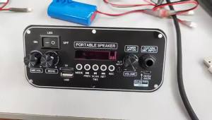 KEBIDU Bluetooth WMA WAV Decoding Board 20W Audio Amplifier DC 3.7-5V MP3 Player Home Car Music Player Module TF FM Radio Mic