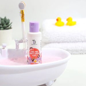 Beserum Face & Body Wash Natural Kids - Sabun perawatan kulit wajah badan bayi dan anak