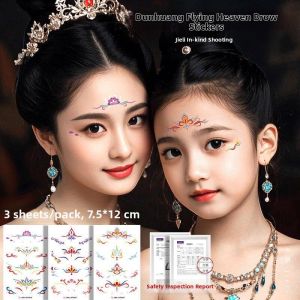 QIFUXING | Waterproof Durable Traditional Chinese Dunhuang Style Temporary Tattoo Sticker