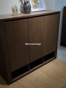 (FREE Installation+Shipping) KBS Oakledge 4.5FT Shoe Cabinet / Solid Wood / 3 Doors / minimalist / mid-century modern /  Large Storage / L135 x W40 x H115 cm