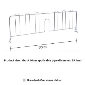 Mzg | DIY Stainless Steel Tone Separation and Fall Prevention Shelving Accessories