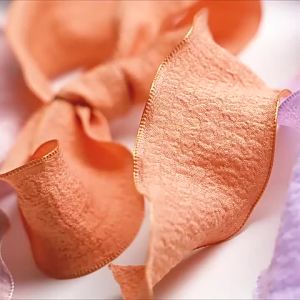 4CM 9 Meters/Roll Wrinkled Lace Edge Ribbons Flower Packing DIY Bow Hair Accessories Handmade Decoration Fabric Silk Ribbon