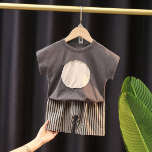 Children clothes sets baju kanak kanak lelaki 0-5 tahun Top+shorts cotton