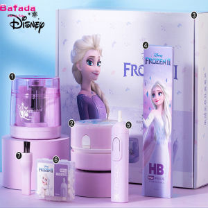 ชุดเครื่องเขียน Frozen Bafada ช่วยให้คุณสร้างและเติมเต็มกระเป๋ากล่องของขวัญเจ้าหญิงเอลซ่าที่เหลาดินสอของขวัญเป็นรอบตัวการ์ตูนกล่องดินสออุปกรณ์สำหรับไปโรงเรียนลักษณะสูง พ