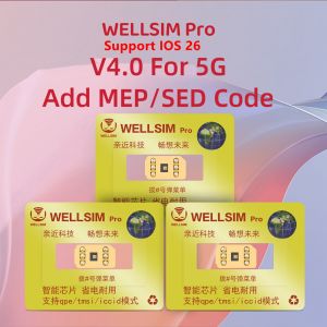 2025 Newest WellSim Pro V4.0 5G With QPE & MEP For iPhone 6S/SE/7/8/X/XR/XSM/11/12PM/13/14PM/15pro/15promax/16 promax
