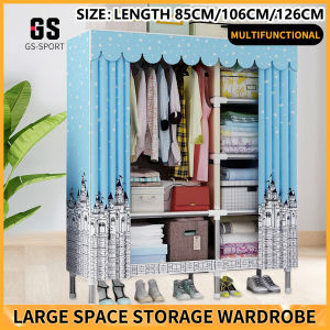 Wardrobe Multifunctional Clothes Storage Rack Cabinet Organizer wardrobe organize Large Size length 85cm/106cm/126cm