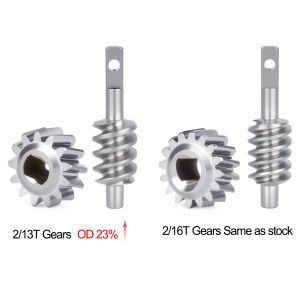 Overdrive Stainless Steel Metal Differential Gear Set for SCX30 1/30 RC Crawler Axle Upgrades Parts(2/13T 2/16T)