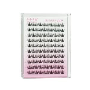 Self Adhesive False Eyelashes 5D Mink LashesNo Glue Eyelash ClustersIdol Curl Lash Clusters Reusable Individual Section Lashes
