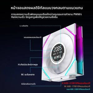 Jungle Leopard Interstellar V4 จอแสดงผลดิจิตอลควบคุมความเร็วกระจกไม่มีที่สิ้นสุดพร้อมหน้าจอ Ventilador UNI Fan