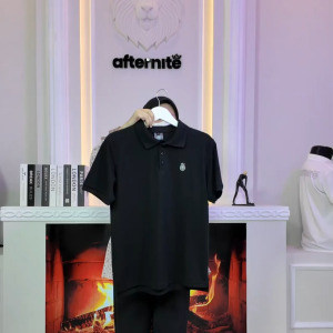 AFTERNITE - Kaos Distro Polo Shirt Premium Atasan Pria Dewasa Berkerah Hitam