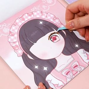 Buku Stiker Tukar Fesyen Prinses Untuk Kanak Kanak Perempuan Mainan Didikan Awal 4book Kids Girl Make Up Sticker Book Paper Doll Dress Up Sticker Book 换妆贴纸儿童女孩益智玩具美丽公主换装贴纸儿童化妆秀贴贴纸本贴画娃娃玩具女孩指甲贴纸贴纸书 B392