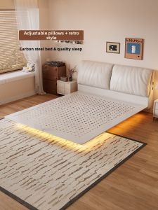 MEIZHAISHENGHUO | Vintage Creamy Suspended Bed Carbon Steel