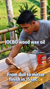 3L JOCBO High Gloss Wood Wax Oil Anti-corrosion Wood Paint Furniture Renovation Paint Mold Proof Waterproof Varnish For Wood Indoor Outdoor Use Natural Ingredient