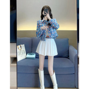 Spring Autumn Short Chic Outerwear Womens Style French Lady Korean High End Sensation Cotton Commute Straight Cut Coat