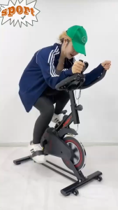 🚴การทดสอบอัตราการเต้นของหัวใจ🚴จักรยานออกกำลังกาย Eercise Spinning Bike รับน้ำหนักได้ 550 กก หน้าจอ LCD เครื่องออกกำลังกาย จักรยานออกกาย ปั่นในบ้าน อุปกรณ์ออกกำลังกาย