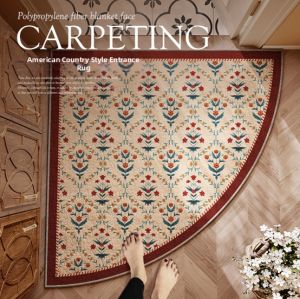 Luxury American Style Creative Fan-shaped Entrance Door Mat