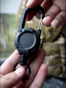 Retractable Buckle Outdoor Easy Pull Wire Rope Buckle Hand Rope For Fishing Camp Easy to Pull Backpack Anti Loss