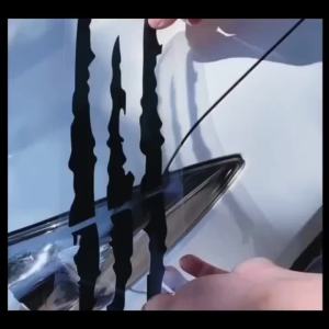 Monster Claw Car Hood Sticker Creative DIY Reflective Stickers Devil Paw Scratches Stripe Decal Stickers Cross Car Decoration