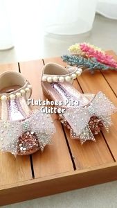 Sepatu Flat Pesta Anak Perempuan Size 21-36 Import Princess Mutiara Tanggung Anak Perempuan Cewek