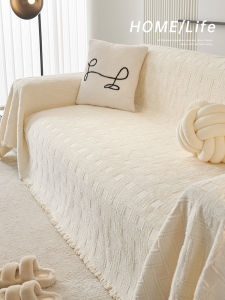 Modern Minimalist Autumn Winter Plush Sofa Cover Cloth Sofa Protector Living Room Three-Seater Sofa Blanket New 2023