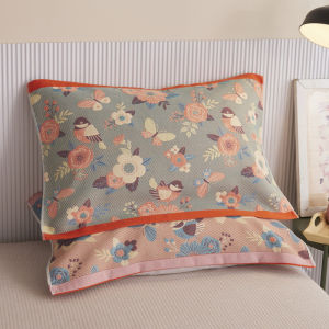 Pure Cotton Pillow Towels Anti-Slip Single Person Bedding Cover Towels One Pair Set Home Use Cloth Soft And Comfortable