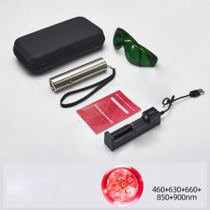 Blue & Red Light Therapy Device with 5 Wavelengths Near Infrared 900nm Light Therapy for Body Relief Acne Treatment Skin Health