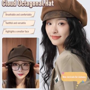 Cloud Octagonal Hat With Five Adjustable Wearing Styles Face-Looking a Little Cloud Cap